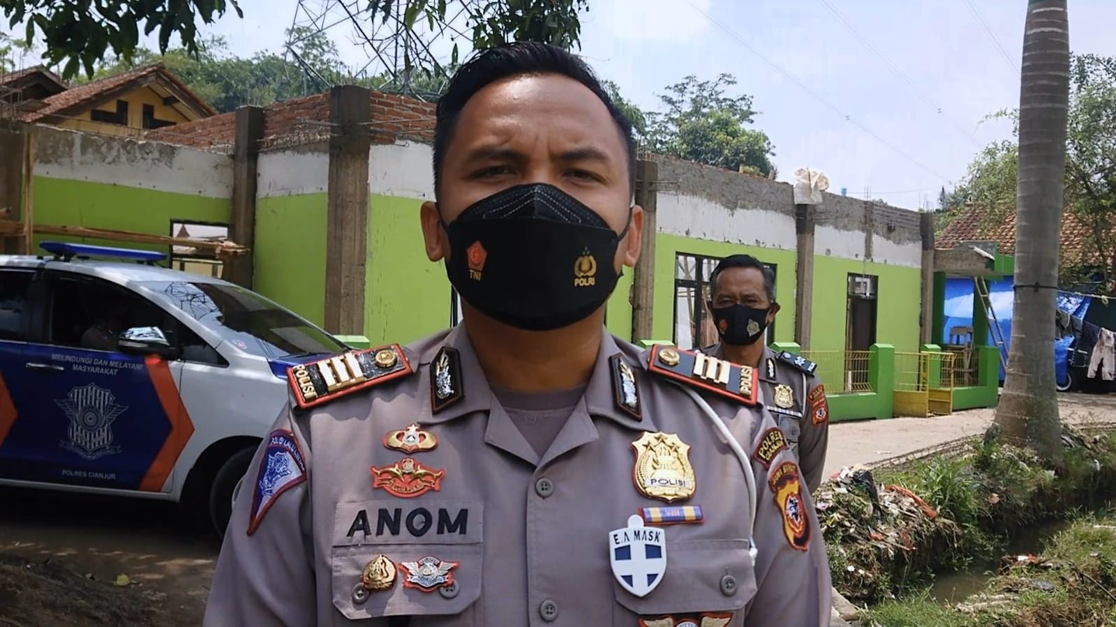 HUT LANTAS Ke 66 Polres Cianjur Kunjungi Pembangunan Mesjid