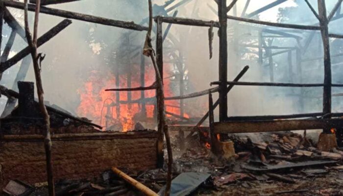 Rumah Habis Dilalap Api karena Korsleting Listrik