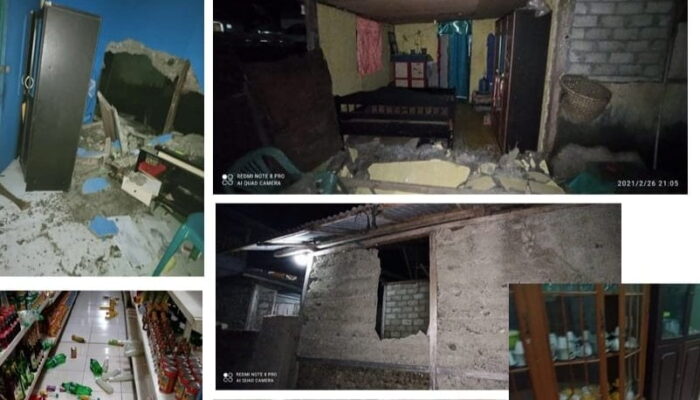 Gempa Menggoyang Halsel, 60 Rumah, 40 KK dan 80 Jiwa Terdampak