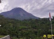 update gunung merapi kubah lava di tengah kawah lebih besar danmengarah ke barat