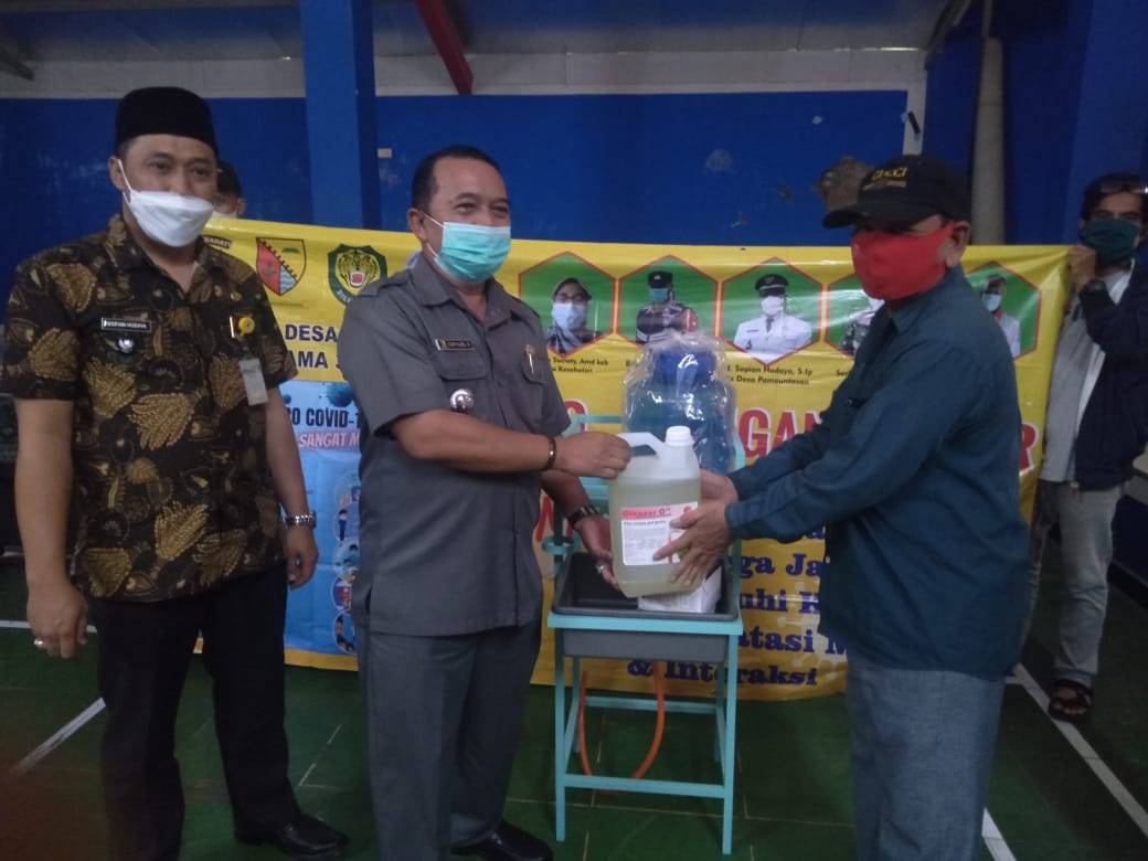 Camat Kutawaringin Berikan Edukasi PPKM usai Launching Kader Bandung Bedas Bersih Sampah