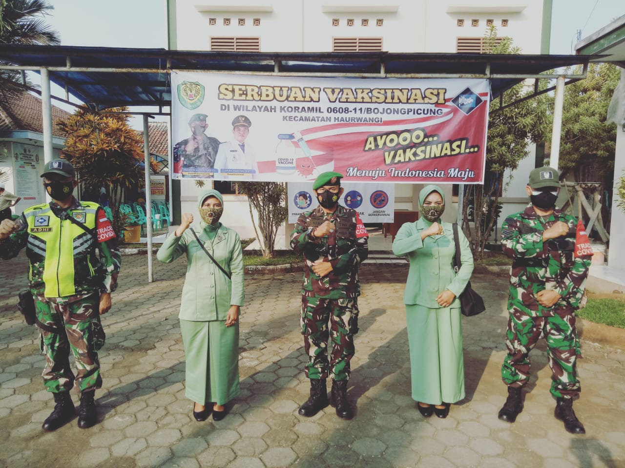 Koramil 0608 11 Bojogpicung Gelar Vaksin