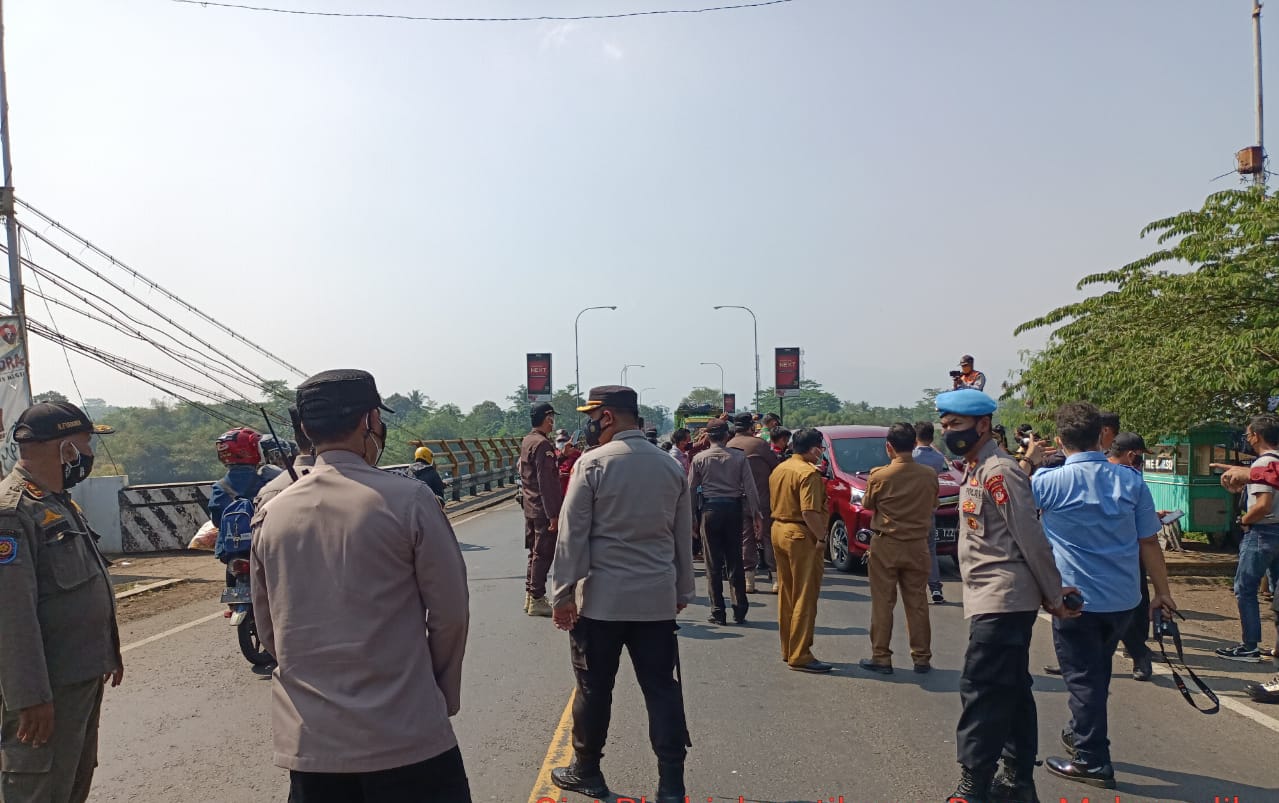 forkopimda cianjur sidak ke setiap tempat penyekatan ppkm