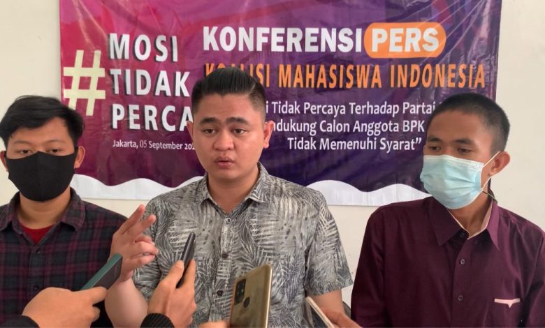 Koalisi Mahasiswa Indonesia Mosi Tidak Percaya tehadap Seleksi BPK