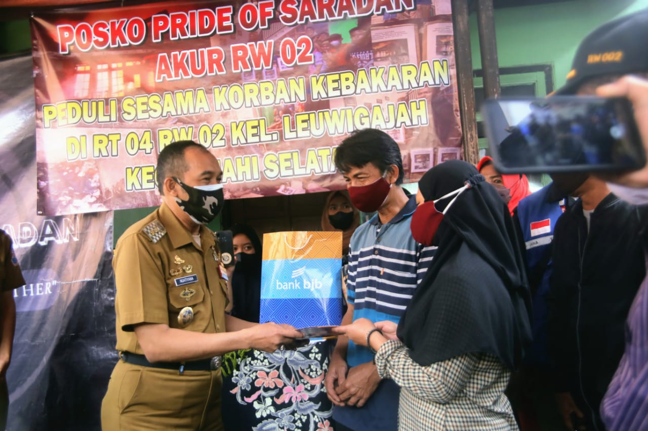 Korban Kebakaran di Leuwigajah Didatangi