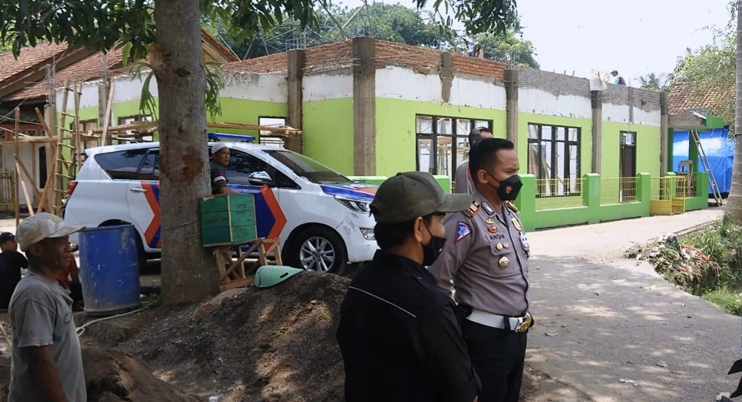 Polres Cianjur Kunjungi Pembangunan Mesjid Jamie Nurul Huda 3