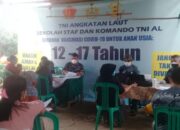 TNI AL Seskoal Gelar Serbuan Vaksinasi Maritim di Bekasi