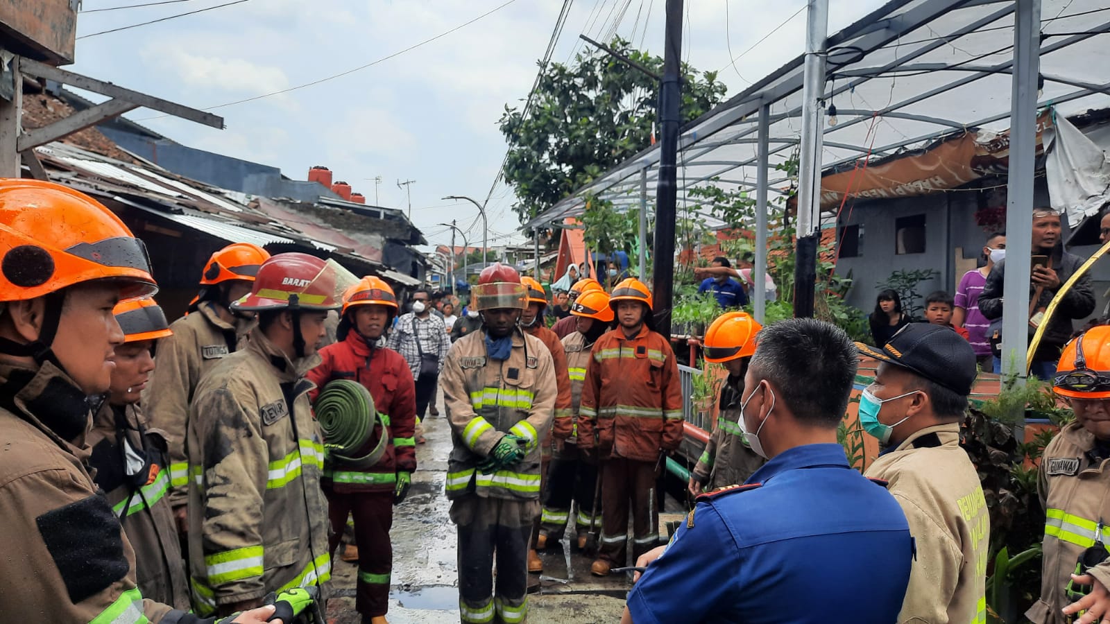 Kebakaran di Pagarsih Kota Bandung 5 Rumah
