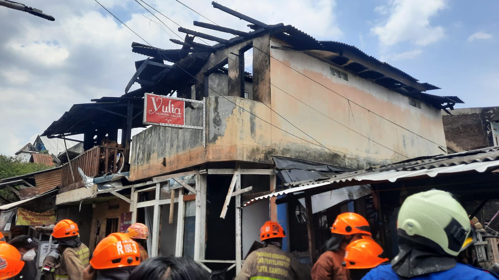 Kebakaran di Pagarsih Kota Bandung, 5 Rumah Ludes