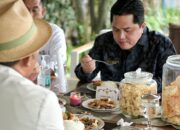 Erick Thohir Makan Jengkol Bareng Emil