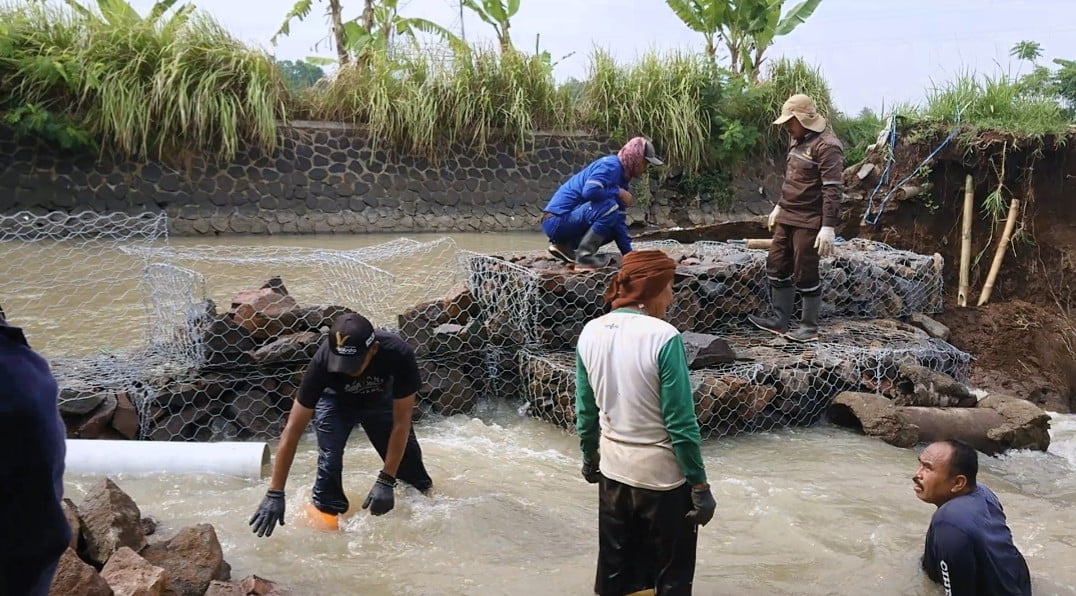 Bendungan Beber yang Jebol Kini Diperbaiki