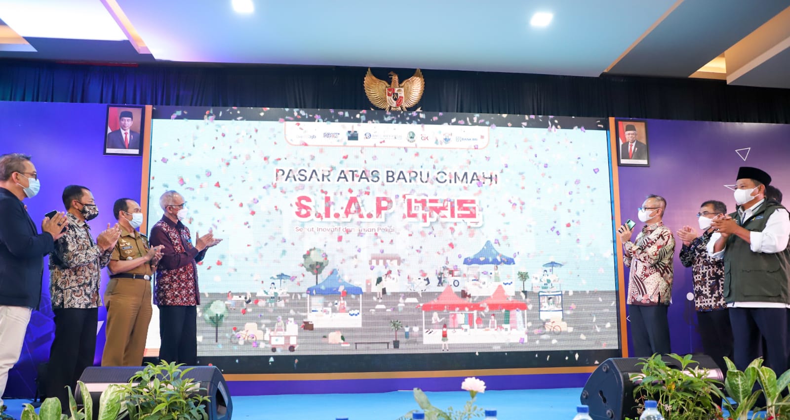 Launching Digitalisasi Pasar Rakyat Kota Cimahi Jabar