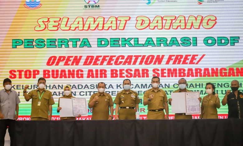 Pemkot Cimahi Deklarasikan 2 Kelurahan sebagai Kelurahan ODF