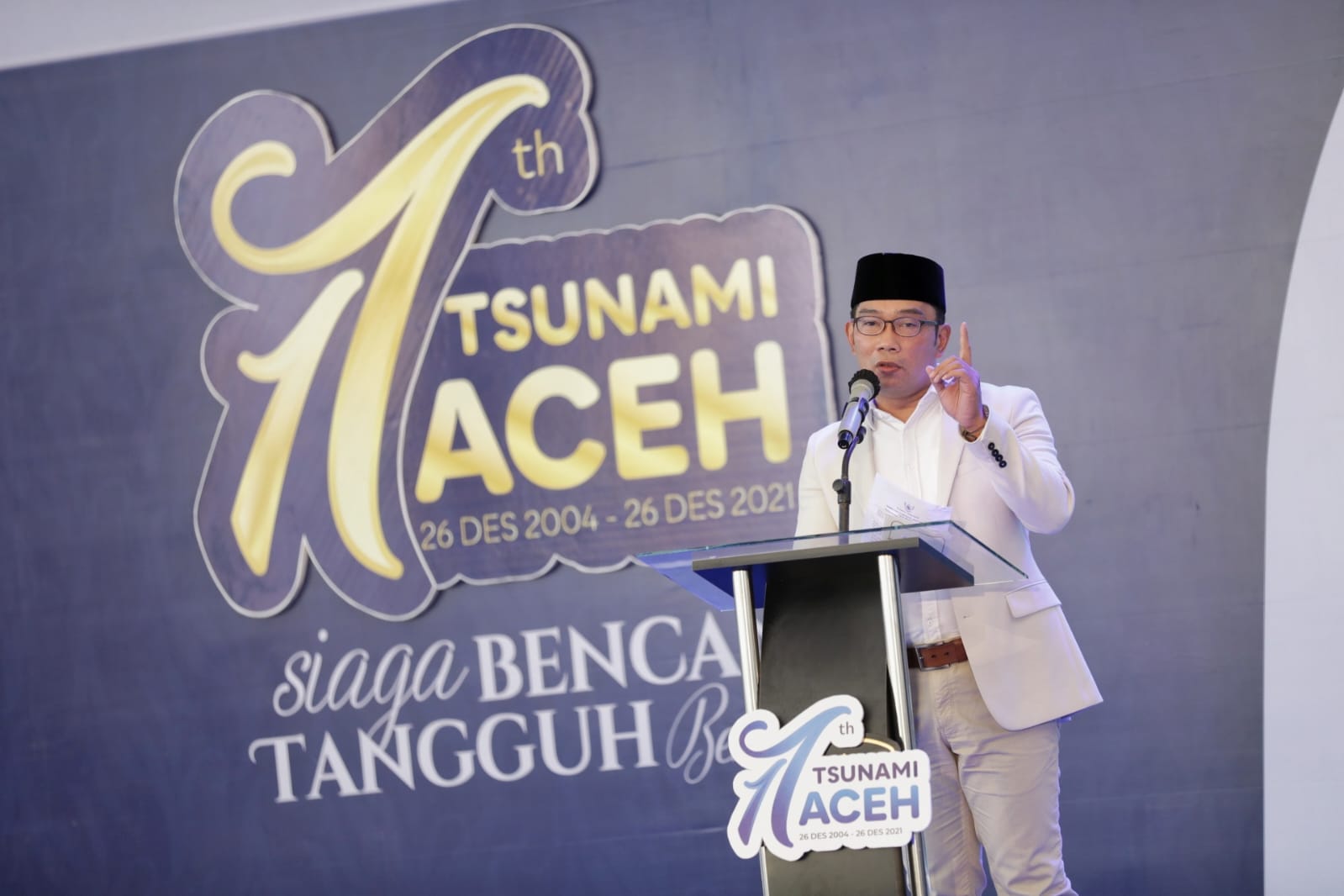 Gubernur Ridwan Kamil Hadiri Peringatan 17 Tahun Tsunami