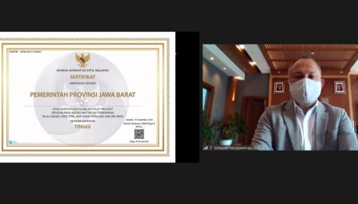 Jabar Raih Kategori Tinggi Pilot Project Pengukuran IM-NKK