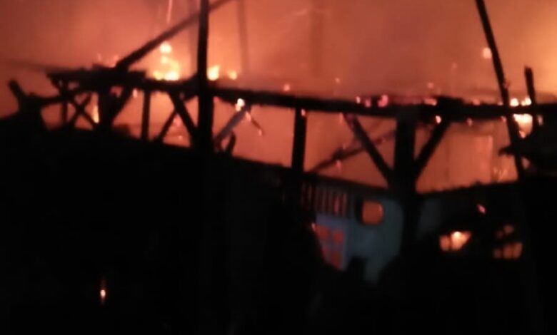 Rumah Juju di Cianjur Hangus Terbakar