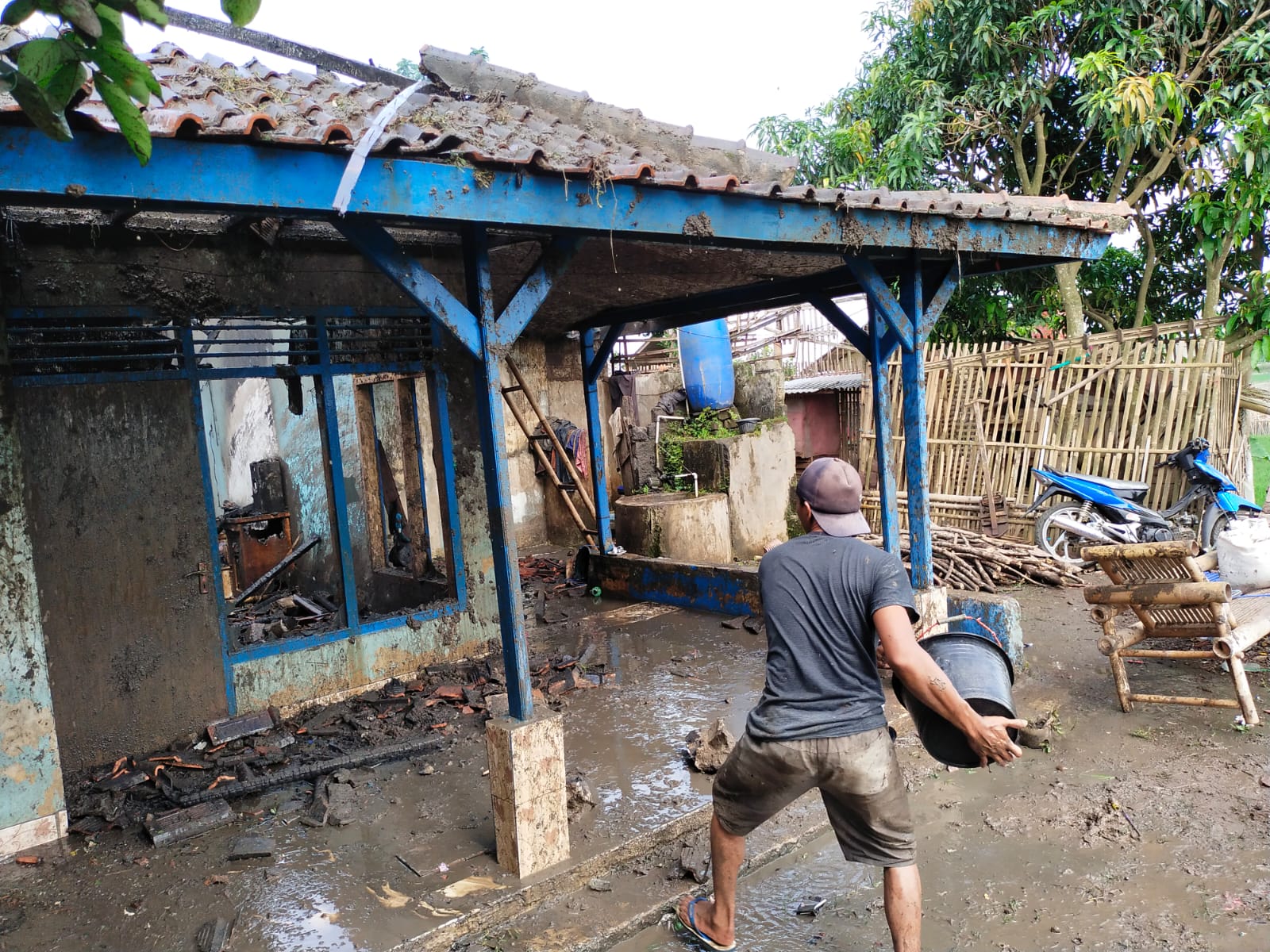 Rumah Milik Nandi di Cianjur Hangus Terbakar