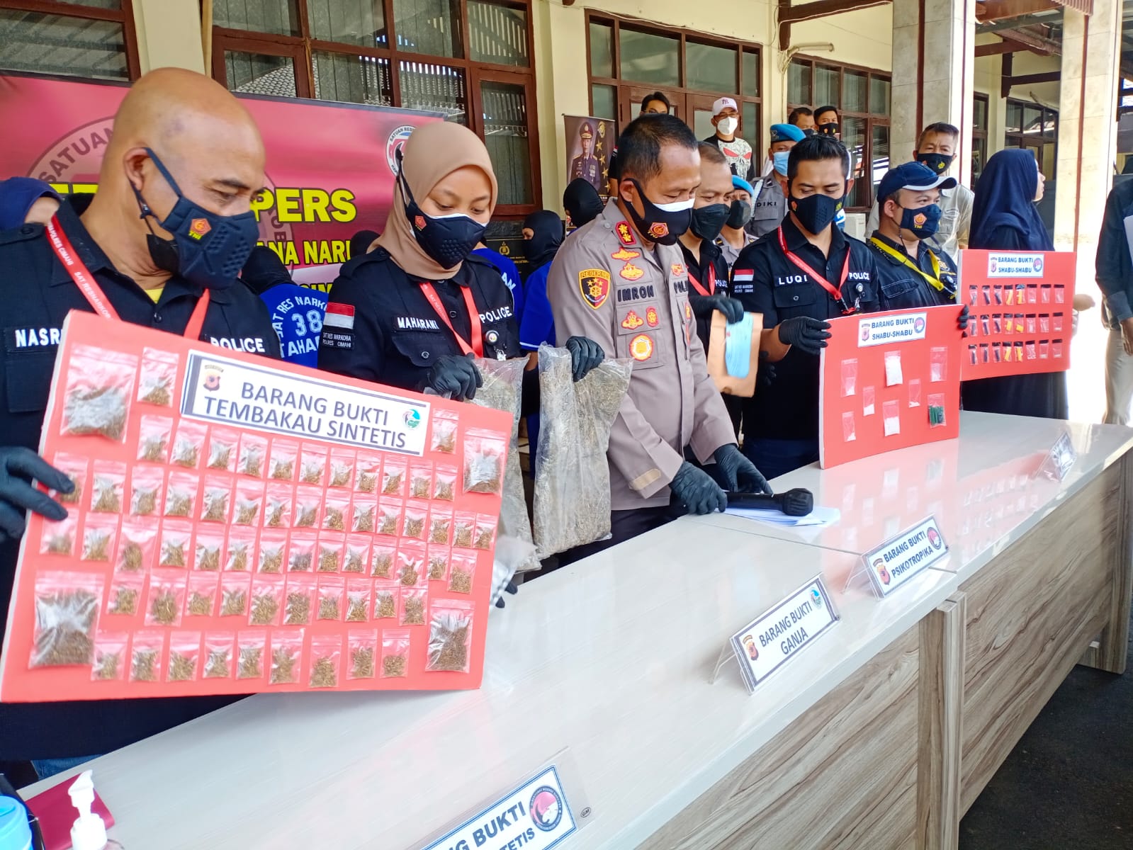 Sebanyak 12 Tersangka Narkoba Diamankan Polres Cimahi