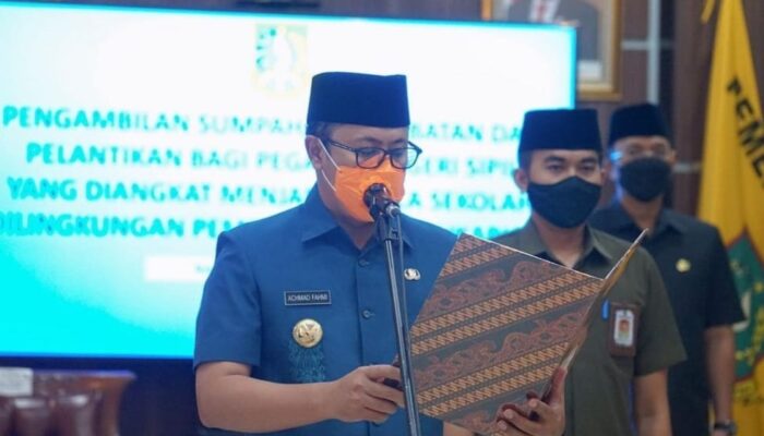 Walkot Sukabumi Lantik 6 Kepala Sekolah Penggerak