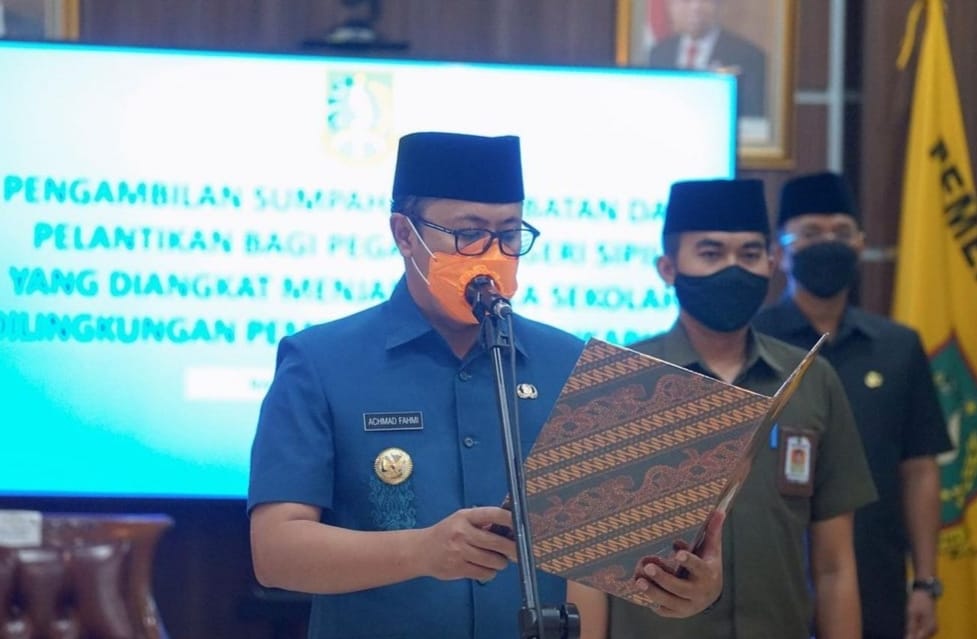 Walkot Sukabumi Lantik 11 Kepala Sekolah Penggerak