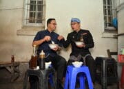Emil dan Anies Makan Bubur Ayam Bareng