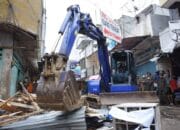 Jalan Menuju Pasar Pelita Mulai Ditertibkan
