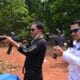 Anggota DPRD Karawang Latihan Menembak