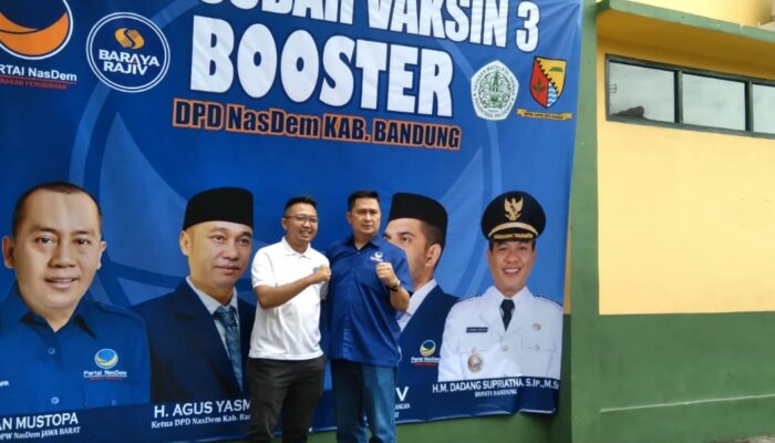 Baraya Rajiv Gelar Vaksin 3 Booster di Kab Bandung