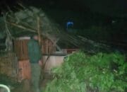 Puting Beliung di Cikancung Terjang Puluhan Rumah