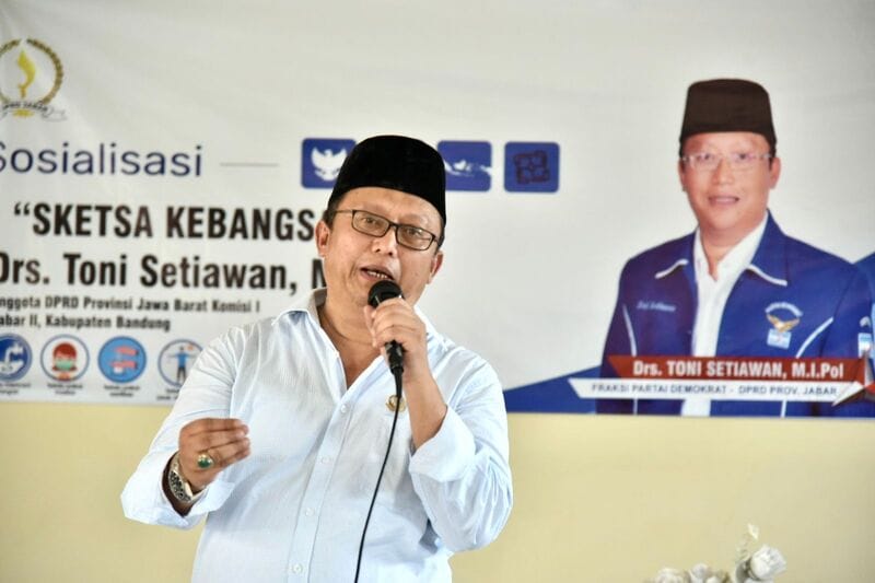 Toni Setiawan Sosialiasi 4 Pilar kepada Guru di Kab Bandung
