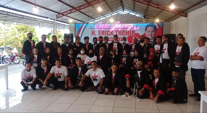 Komunitas Warok Dukung Erick Thohir Presiden 2024