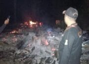 Kebakaran di Cijati Cianjur, 1 Rumah Panggung Ludes