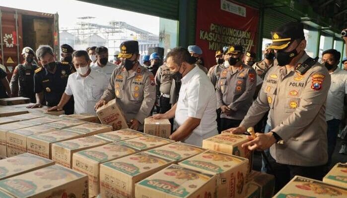 Penyelundupan 162 Ribu Liter Minyak Goreng Digagalkan
