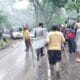 Jalan Raya Tanggeung Cianjur Selatan Amblas/Longsor