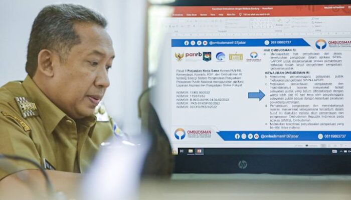 SP4N LAPOR!, Ombudsman Apresiasi Penanganan Aduan Masyarakat Pemkot Bandung