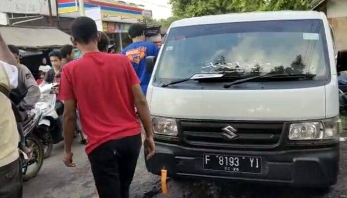 Tabrakan di Haurwangi Cianjur, Pemotor Luka Serius