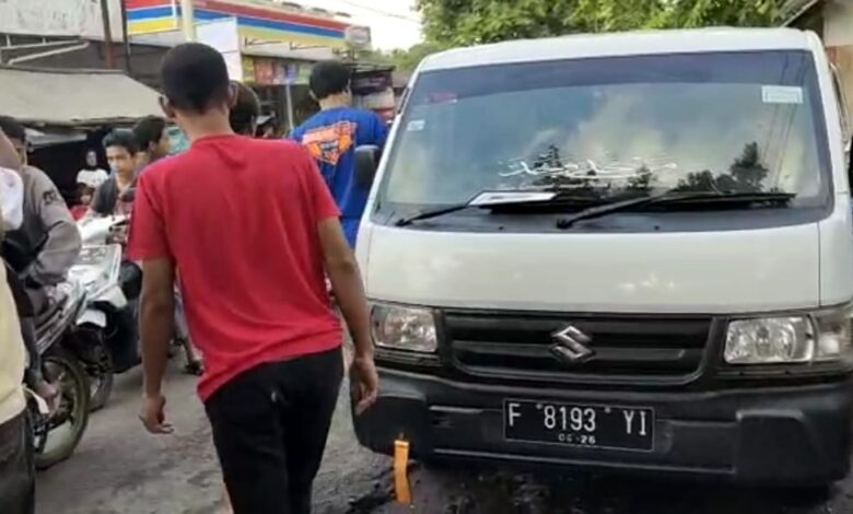 Tabrakan di Haurwangi Cianjur, Pemotor Luka Serius