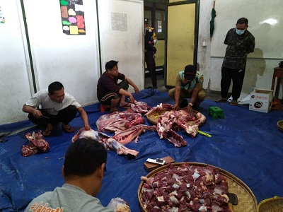 DKPP Kota Bandung Musnahkan Daging Kurban