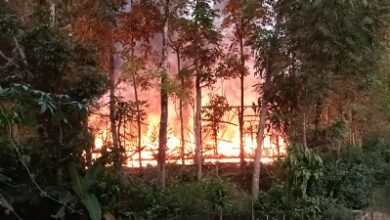 Dua Unit Rumah Milik Warga Tanggeung Hangus Terbakar