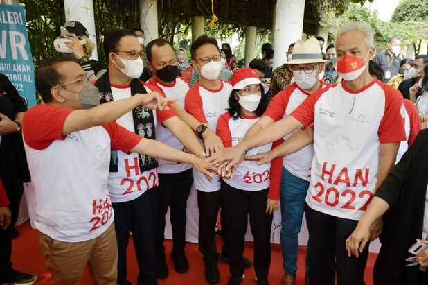 HAN 2022, Emil dan Anak-anak Terhibur Sulap Jokowi