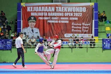 1.500 Taekwondoin Kejuaraan Wali Kota Bandung Cup 2022