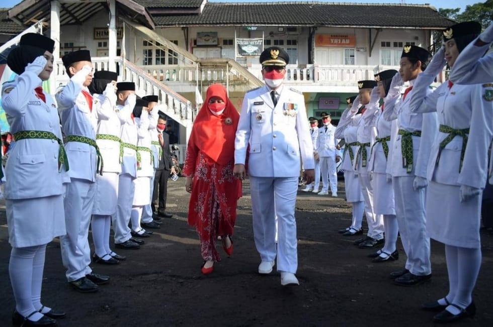 Upacara HUT Ke-77 RI Tingkat Kota Sukabumi