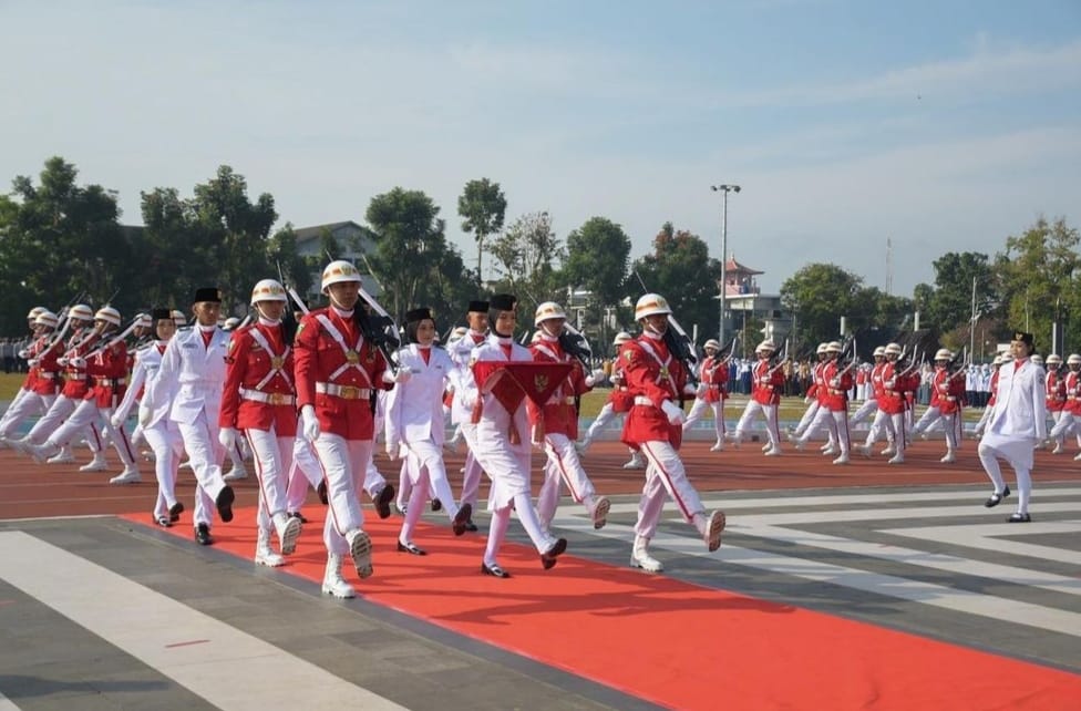 Upacara HUT Ke-77 RI Tingkat Kota Sukabumi