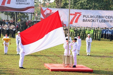 Wali Kota Cimahi Upacara Peringatan HUT RI KE-77