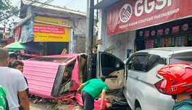 3 Tewas, Minibus Tabrak Angkot di Sukabumi