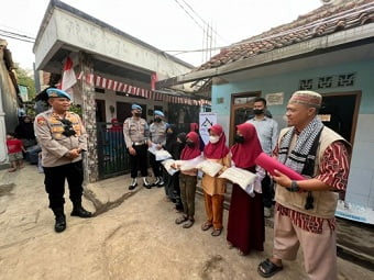 Sipropam Polres Cimahi Bakti Sosial Yatim Piatu