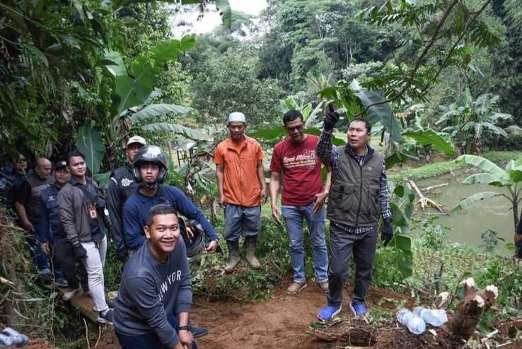 Fahmi Tinjau Titik Bencana di Kota Sukabumi