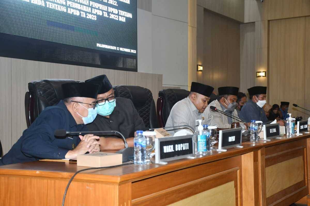 Paripurna Ke-28 DPRD Kab Sukabumi, Perubahan 2022 Disepakati