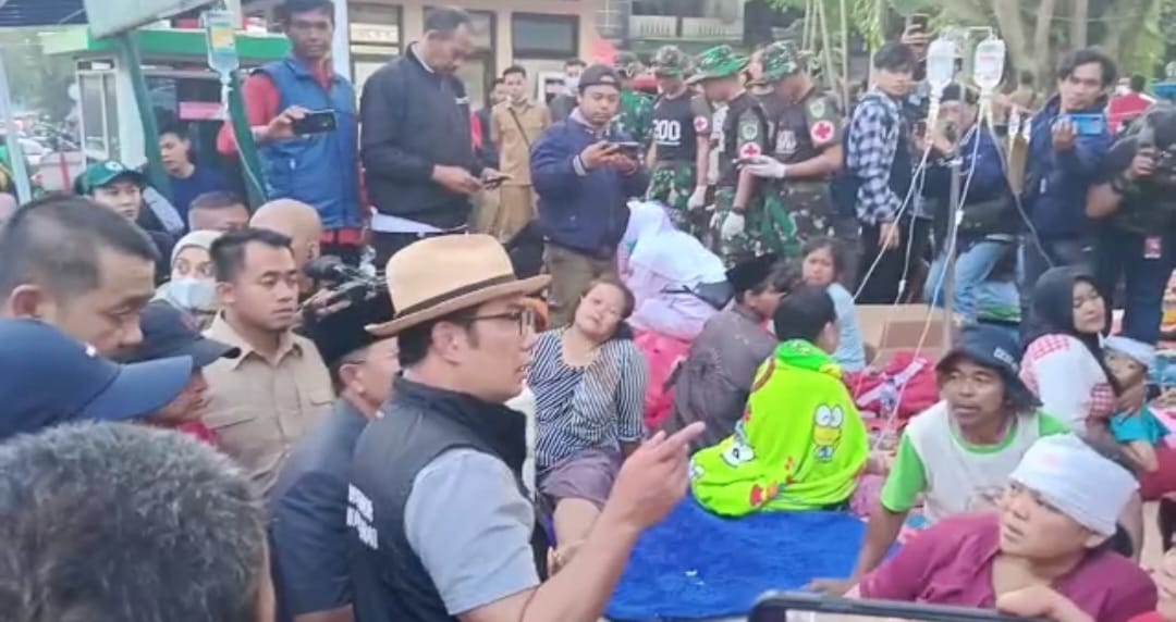 Gempa 5,6 M Mengguncang Cianjur, 162 Orang Meninggal