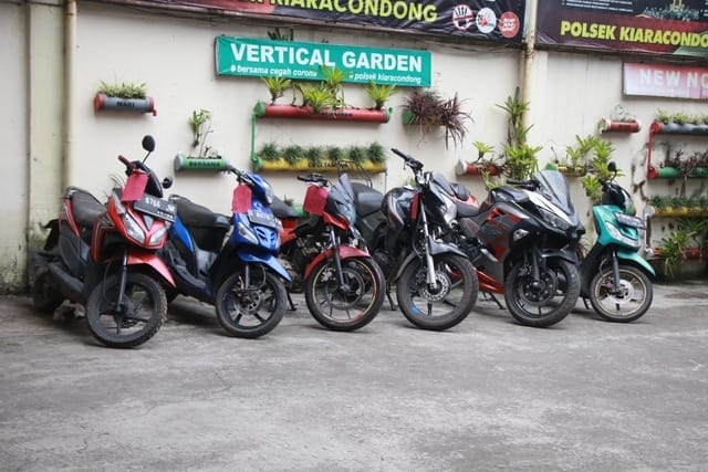 Maling Motor di Kircon Kota Bandung Diringkus